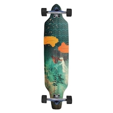 Skate Longboard Wood Light Montado Surfer