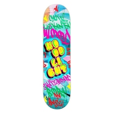 Shape de Skate Wood Light Marfim Street Art na Base