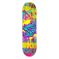 Shape de Skate Wood Light Marfim Street Art Responsa