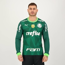 Camisa do Palmeiras Puma I 2023 Manga Longa Campeão Brasileiro 2022 - Masculino