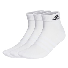 Kit Meia Adidas Sportswear Ankle - 3 Pares - Unissex