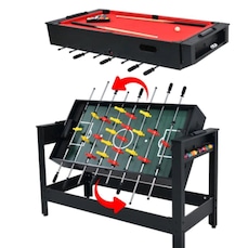 Mesa Multijogos 2 em 1 Pebolim e Sinuca Winmax com Acessórios