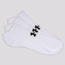 Kit de Meias Invisível Under Armour Core Cotton NS - 3 Pares - Adulto