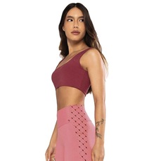 Top Fitness com Bojo Removível Alto Giro Versatily - Feminino