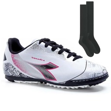 Chuteira Society Diadora Squadra + Par de Meião - Adulto