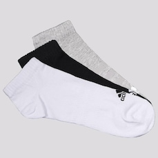 Kit de Meias Sapatilha Finas e Leves Sportswear Low-Cut 3 Pares - Adulto