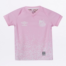 Camisa do Santos Outubro Rosa 2021 Umbro - Infantil
