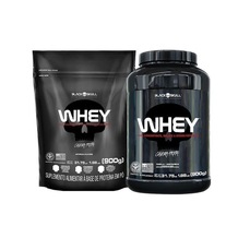 Kit Whey 2X - Black Skull - Caveira Preta