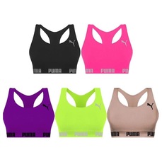 Kit Tops Puma Nadador sem Costura - Feminino - 5 unidades