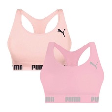 Kit Tops Fitness sem Bojo Puma Nadador sem Costura - 2 Unidades - Feminino