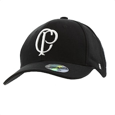 Boné Aba Curva Supercap Corinthians Bordado Frontal Dora - Strapback - Adulto