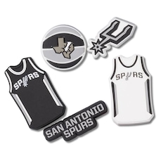 Jibbitz Crocs Nba San Antonio Spurs - 5 Unidades - Unissex