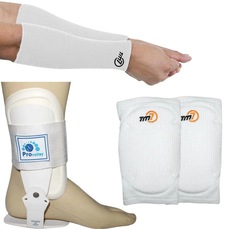 Kit Manguito + Joelheira Tm7 + Tornozeleira Provolley Proteção Volei - Adulto