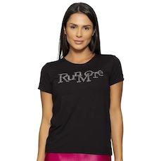 Camiseta Run More Relax Strass - Feminina