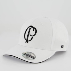 Boné Aba Curva Supercap do Corinthians Logo - Strapback - Adulto-0