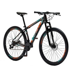 Bicicleta Aro 29 Krw Alumínio - Freio a Disco Suspensão Dianteira Mountain Bike S7 - 27 Velocidades - Adulto
