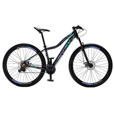 Bicicleta Aro 29 Krw Alumínio - Freio a Disco Suspensão Dianteira Mountain Bike S7 - 27 Velocidades - Adulto