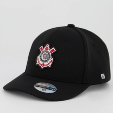 Boné Aba Curva Supercap Corinthians Escudo - Snapback - Adulto-0