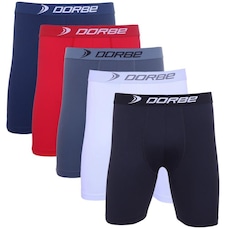 Kit de Cuecas Long Leg Dorbe Original Poliamida - Adulto - 5 Unidades