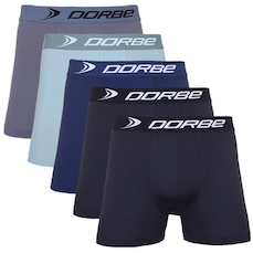Kit 5 Cuecas Boxer Microfibra Dorbe Original - Adulto