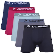 Kit 5 Cuecas Boxer Microfibra Dorbe Original - Adulto