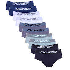 Kit de Cuecas Slip Dorbe Microfibra - 10 Unidades - Adulto
