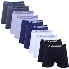 Kit de Cuecas Boxer Dorbe Algodão - 10 Unidades - Adulto