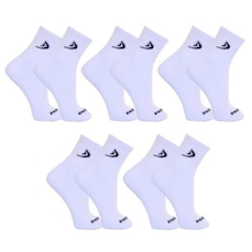 Kit Meias Cano Curto Dorbe Algodão - 5 Pares - Masculina