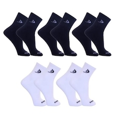 Kit Meias Cano Curto Dorbe Algodão - 5 Pares - Masculina