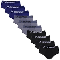 Kit de Cuecas Slip Dorbe 100% Algodão - 10 Unidades - Adulto
