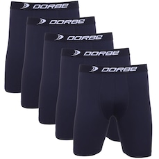 Kit 5 Cuecas Long Leg Plus Size Poliamida Dorbe Original