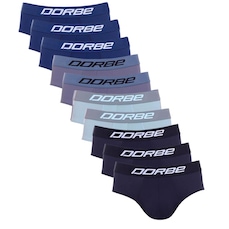 Cueca Slip Plus Size Microfibra Dorbe Original - 10 Unidades - Masculina
