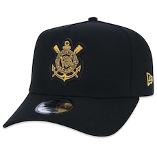 Boné Aba Curva New Era 9Forty A-Frame Futebol Corinthians - Snapback - Adulto