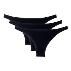 Kit 3x Calcinhas Tanga She Microfibra sem Costura - Adulto