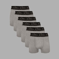 Kit Cuecas Zorba Boxer com Abertura - 6 Unidades - Adulto