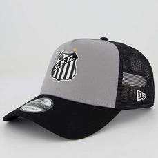 Boné Aba Curva New Era Santos Trucker - Snapback - Adulto