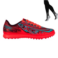 Kit Chuteira Society Topper Strike V e Meião