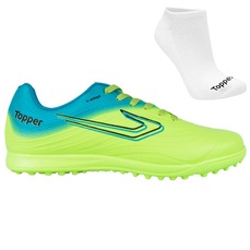 Kit Chuteira Society Topper Forza Iii e Meia