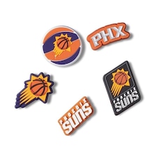 Kit Jibbitz Crocs Nba Phoenix Suns Pack Com 5 Peças