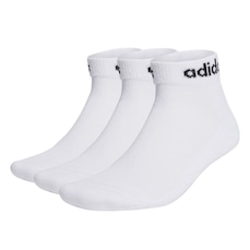 Meia Cano Médio adidas Cush Linear - 3 Pares - Adulto