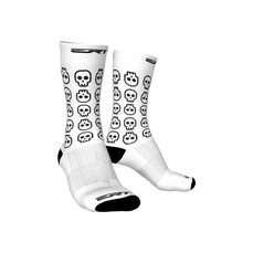 Imagem do produto Meia Ciclismo Corrida Esportiva Cano Médio Ert Skull na posição 2 de 3