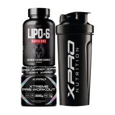 Kit Termogênico Lipo 6 Black - Nutrex + Pré-Treino Xtreme 300G + Coqueteleira - Xpro Nutrition