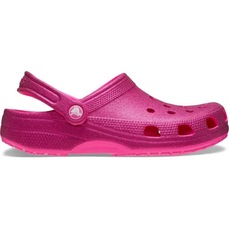 Sandália Crocs Classic Glitter Clog Pink Crush - Feminino