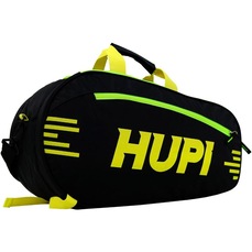 Raqueteira Hupi Pro Preto e Amarelo Neon para Beach Tennis e Padel