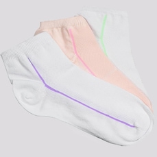 Kit Meias Selene com 3 Pares Cano Curto Adulto