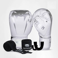 Imagem do produto Kit Boxe Muay Thai Venum Luvas + Bandagem + Bucal Giant Logo na posição 20 de 5