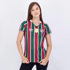 Camisa do Fluminense I 2024 Jogador Patch Libertadores Umbro - Feminina