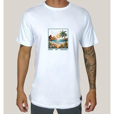 Camiseta Wss Algodão Prime Brasil Seaside - Masculina