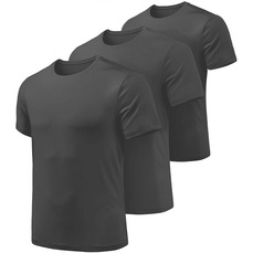 Kit com 3 Camisetas Manga Curta Slim Fitness Dryfit Masculina Proteção UV
