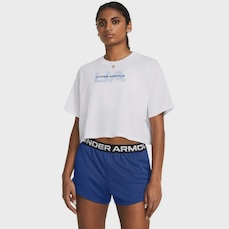 Camiseta Under Armour Boxy Crop Branded - Feminina